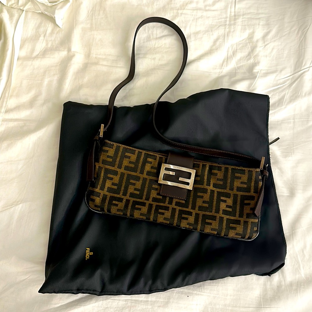 Fendi zucca baguette crossbody